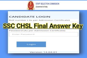 SSC CHSL Final Answer Key Check 2022