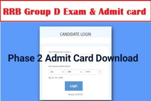 Railway Group D Phase 2 Admit Card Download 2022