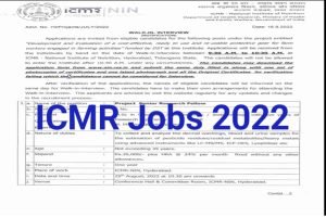 ICMR NIN Recruitment 2022 Today