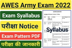 AWES Army Public School Exam Syllabus 2022