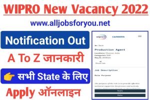 Wipro Recruitment 2022 Apply