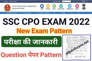 SSC CPO Exam Syllabus PDF 2022