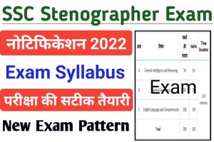 SSC Stenographer Exam Syllabus 2022