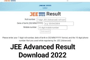 JEE Advanced Result Download Link 2022