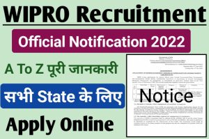 Wipro Recruitment 2022 New Apply
