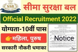 SSB Constable GD Recruitment 2022