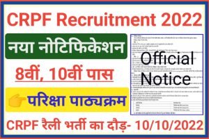 CRPF Constable Recruitment 2022 Syllabus