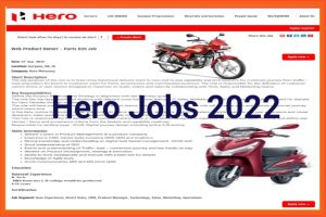 Hero Company Jobs 2022
