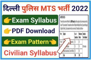 Delhi Police MTS Syllabus 2022