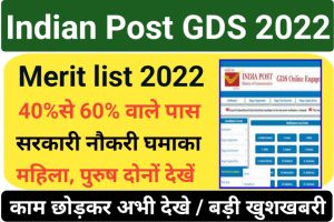 India Post GDS 7th Merit List 2022