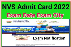 NVS TGT PGT Exam Notification 2022