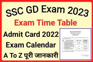 SSC Constable GD Exam Date Out 2022