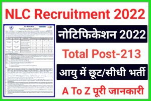 NLC Various Post Recruitment 2022 