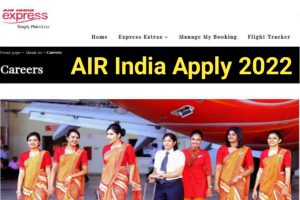Air India Airlines Online Form 2022
