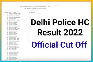Delhi Police Head Constable Result Download 2022