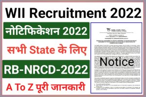 WII Recruitment 2022