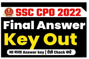 SSC CPO Final Answer Key 2023