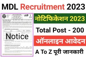 Mazagon Dock Apprentice Recruitment 2023