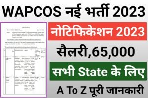 WAPCOS Various Post Recruitment 2023