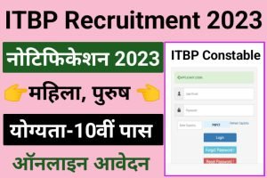 ITBP Constable Sports Quota Recruitment 2023