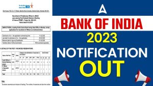 Bank of India PO Online Form 2023