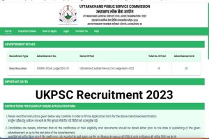 UKPSC Judicial Service Civil Judge Recruitment 2023 