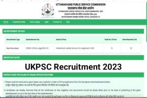 UKPSC Judicial Service Civil Judge Recruitment 2023