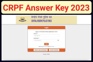 CRPF Head Constable ASI Answer Key 2023