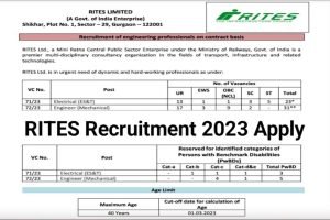 RITES Electrical Recruitment 2023