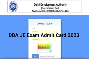 DDA JE Admit Card Download 2023