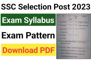 SSC Selection Post Ladakh Syllabus 2023