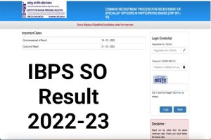 IBPS SO Result Download 2023