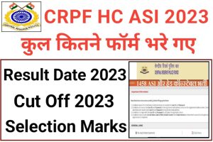 CRPF HC ASI Total Form Fill Up 2023