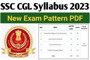 SSC CGL Exam Syllabus 2023