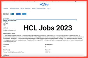 HCL Bangalore Recruitment 2023