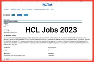 HCL Bangalore Recruitment 2023