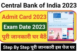 Central Bank Of India Exam 2023