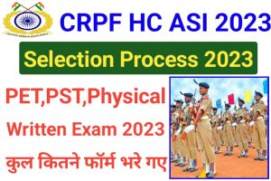 CRPF Head Constable ASI Selection Process 2023