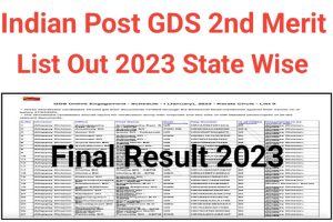 Indian Post GDS 2nd Merit List Check 2023