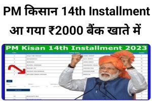 PM Kisan 14th Installment 2023