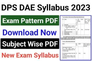 DPS DAE Exam Syllabus 2023