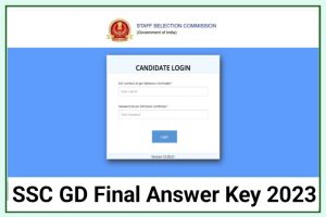 SSC Constable GD Final Answer Key Check 2023