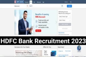 HDFC Credit Mgr Recruitment 2023