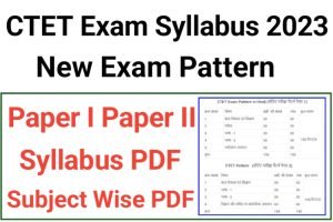 CTET July Syllabus 2023