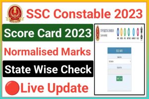 SSC Constable GD Score Card 2023