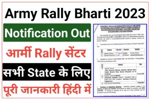 Indian Army Rally HQ Bharti 2023