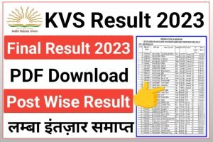 KVS Final Result 2023