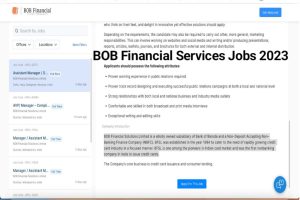 BOB Financial Assistant Manager Recruitment 2023