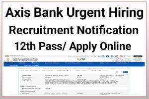 Axis Bank Urgent Hiring Jobs 2023 