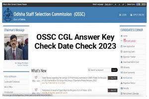 OSSC CGL Answer key 2023